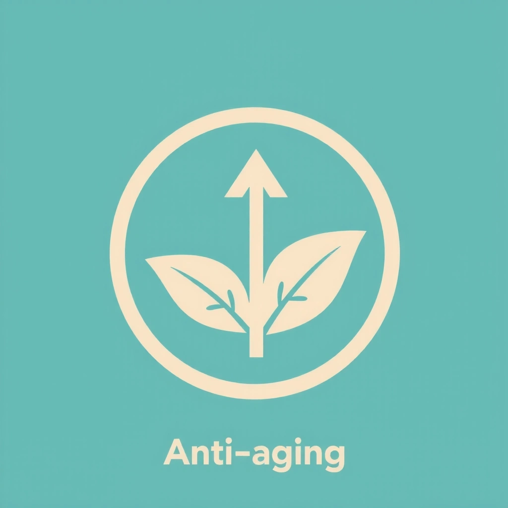 Abstract icon for anti-aging skincare
